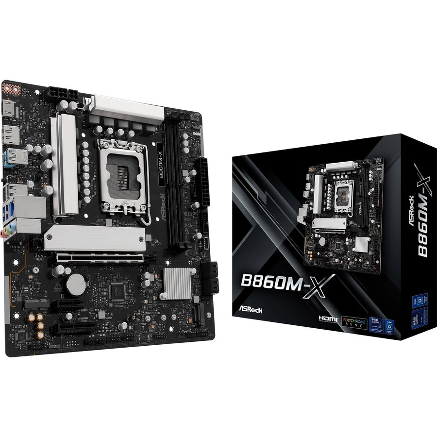 Placa de baza ASRock B860M-X WiFi, Intel B860, Socket 1851, mATX - imagine 3