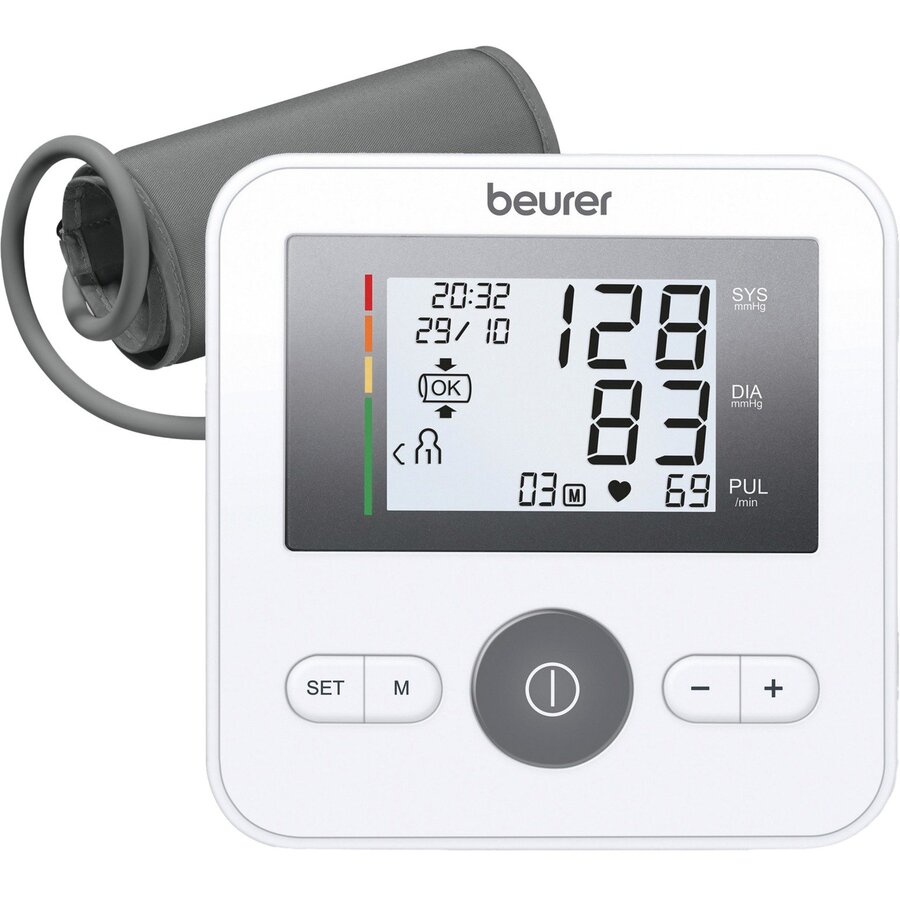 BM 27+ upper arm blood pressure monitor (white/black)