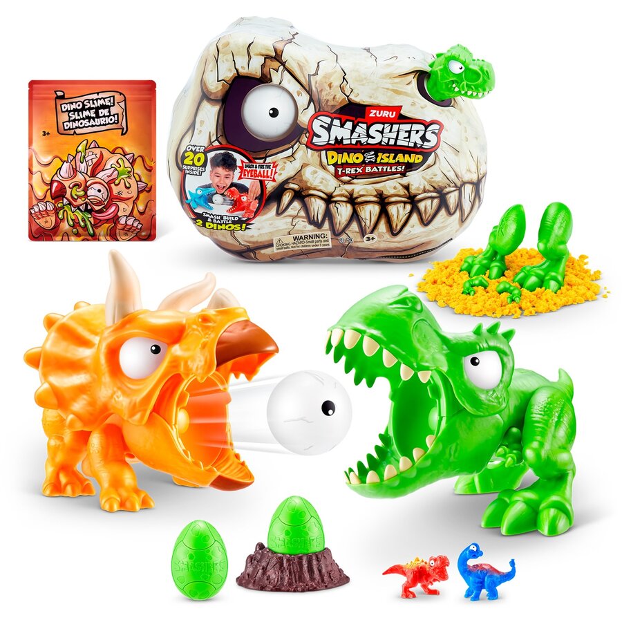 Jucarie Smashers - T-Rex Battles Playset, Toy Figure (Assorted Item)