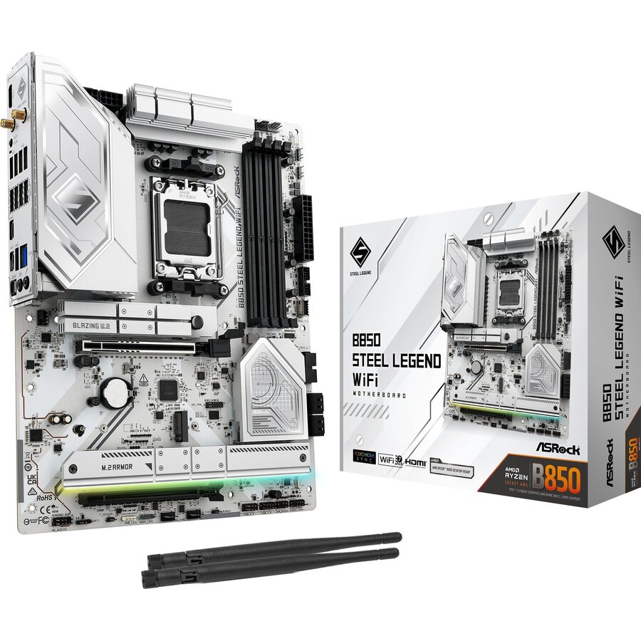 Placa de baza B850 Steel Legend WiFi, motherboard - Socket AM5