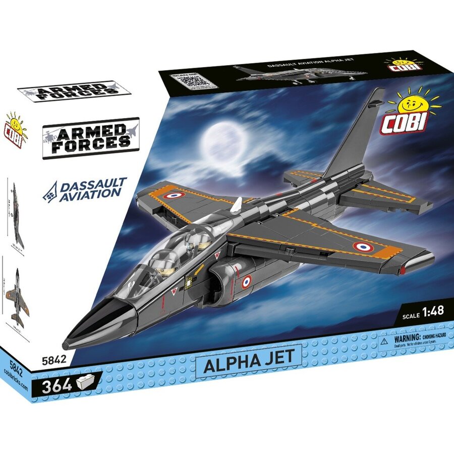 Set de Constructie Alpha Jet 364 Piese Varsta 8 Ani+ Gri Inchis