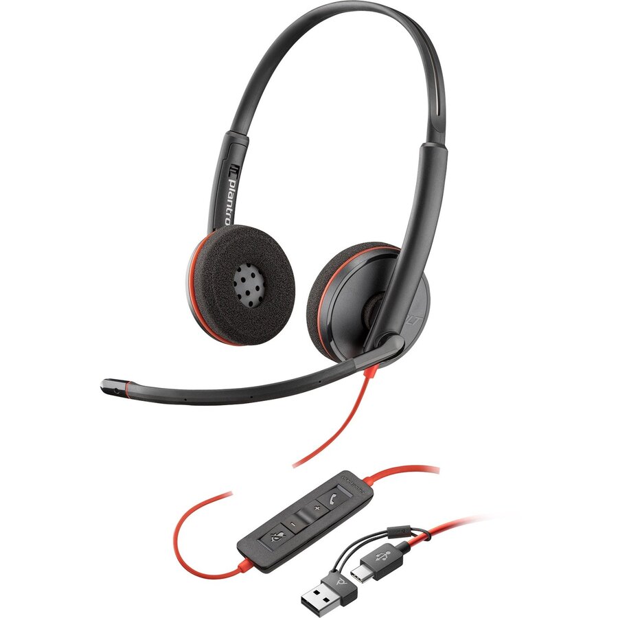 Casti Poly BW 3220 Stereo USB-C HS +USB-C/A - imagine 2