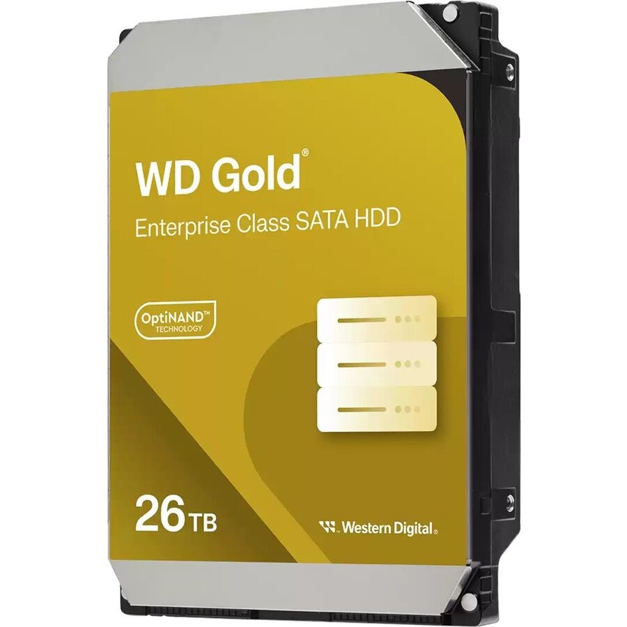 WD Gold Enterprise Class 26 TB, hard drive (SATA 6 Gb/s, 3.5, WD Gold)