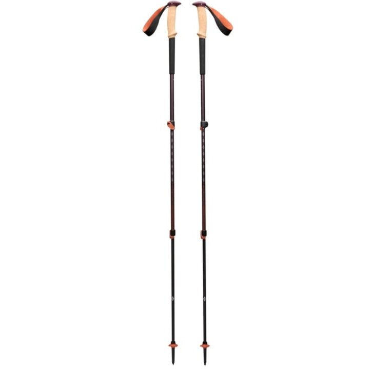 Black Diamond Trekking Poles Trail Cork (anthracite/orange, 1 pair, 100-140 cm)