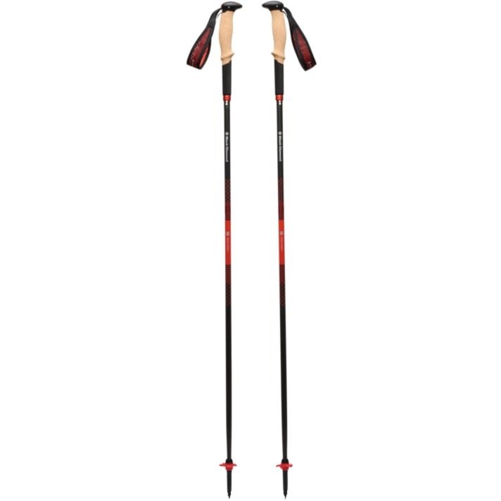 Black Diamond Trekking Poles Pursuit Carbon Z (anthracite/orange, 1 pair, 120 cm)