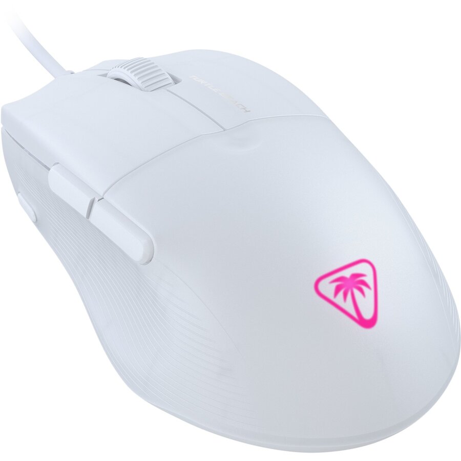 Mouse Gaming cu Fir Pure SEL 8000DPI Iluminare RGB Alb