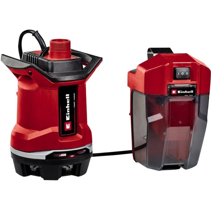 Cordless Dirty Water Pump GE-DP 18/25 Li - Solo, 18 Volt, Submersible / Pressure Pump (red/black, without battery and charger)