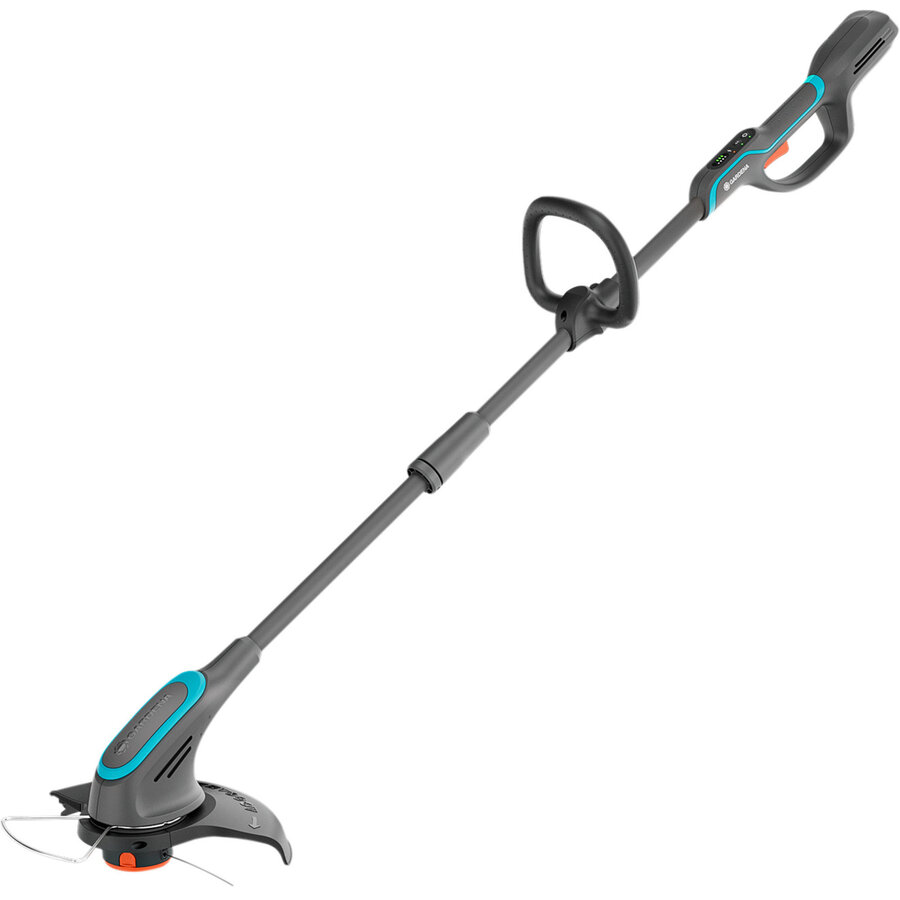Cordless Grass Trimmer PowerTrim 30/18V P4A solo (grey/turquoise, without battery and charger, POWER FOR ALL ALLIANCE)