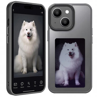 Husa Techsuit Apple iPhone 15 SmartScreen NFC Negru