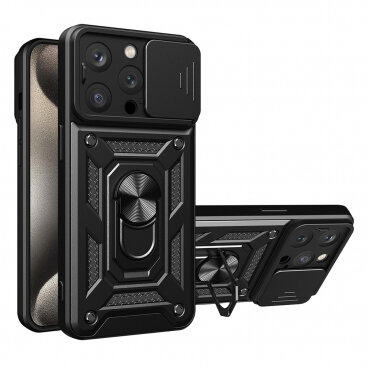Husa Techsuit Apple iPhone 15 Pro Max CamShield Negru