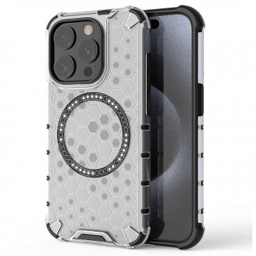 Husa Techsuit MagSafe Apple iPhone 15 Pro Max Luxury Crystal Negru — imaginea 2