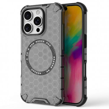 Husa Techsuit MagSafe Apple iPhone 16 Pro Max HoneyComb Shield Negru