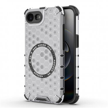 Husa Techsuit MagSafe Apple iPhone 16e HoneyComb Shield Alb