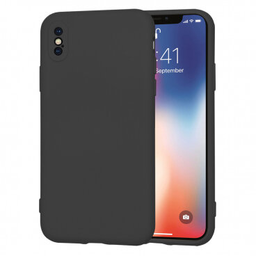 Husa Techsuit Apple iPhone XS / X SoftFlex Negru