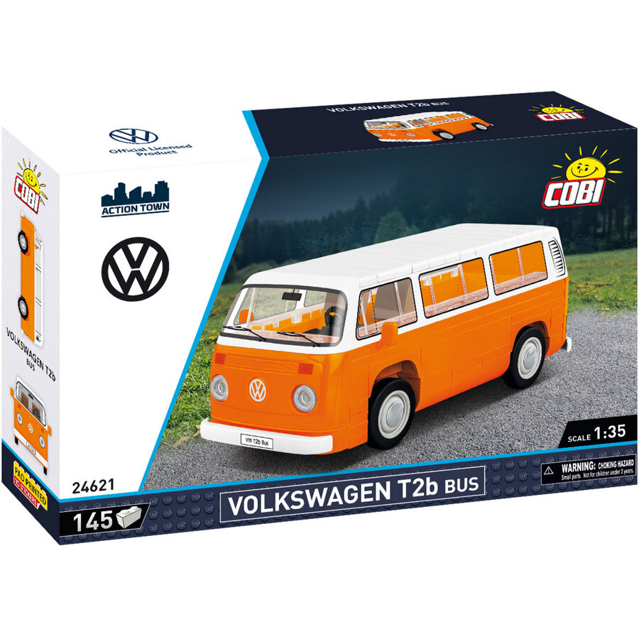 Volkswagen T2b Bus 145 Piese Varsta 7 Ani+ Portocaliu