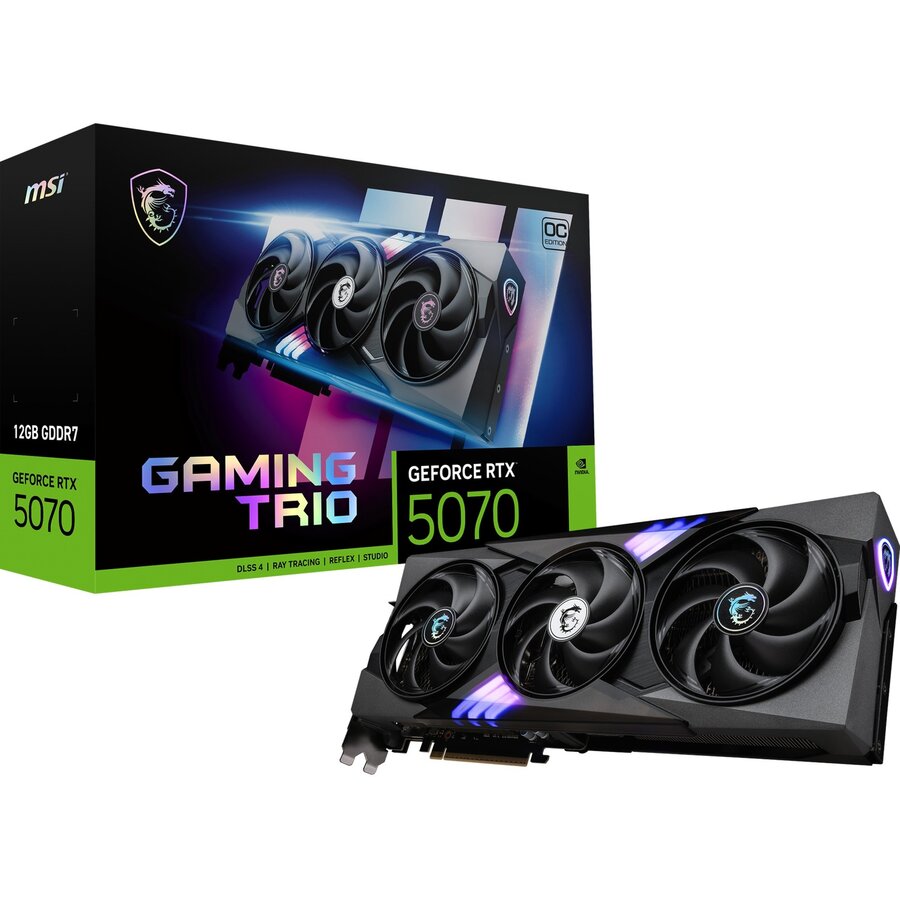 Placa Video GeForce RTX 5070 12G GAMING TRIO OC DLSS 4