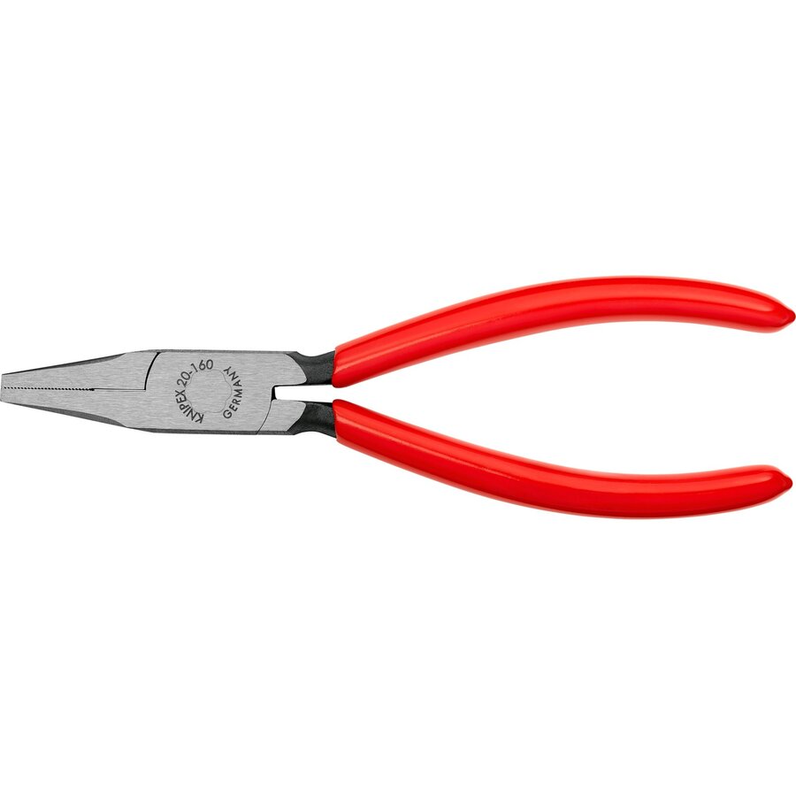 flat-nose pliers 20 01 160 (red, serrated grips)