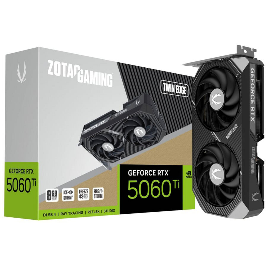 Placa Video GeForce RTX 5060 Ti Twin Edge 8GB 128-Bit GDDR7 DLSS 4.0