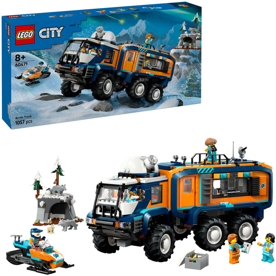 Jucarie 60471 City Arctic Truck with Lab, construction toy