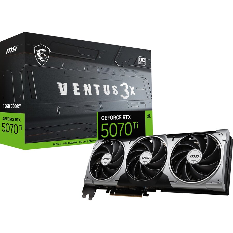 Placa Video GeForce RTX 5070 Ti 16G VENTUS 3X OC DLSS 4