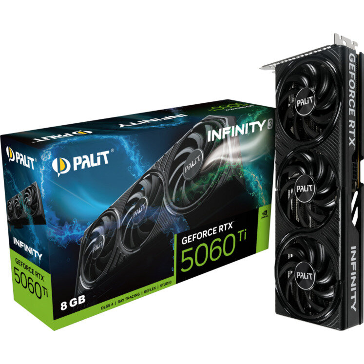 Placa video GeForce RTX 5060 Ti Infinity 3 8GB, graphics card DLSS 4, 3x DisplayPort, 1x HDMI 2.1