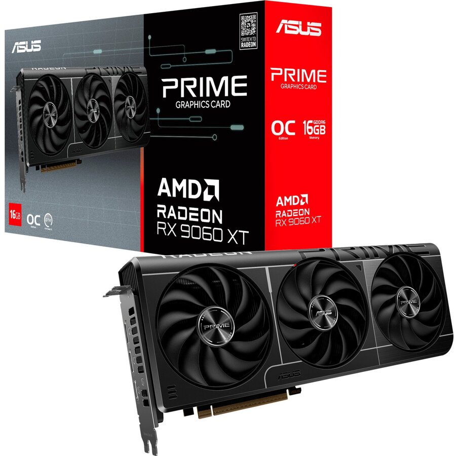 Placa video Radeon RX 9060 XT PRIME OC 16GB, graphics card