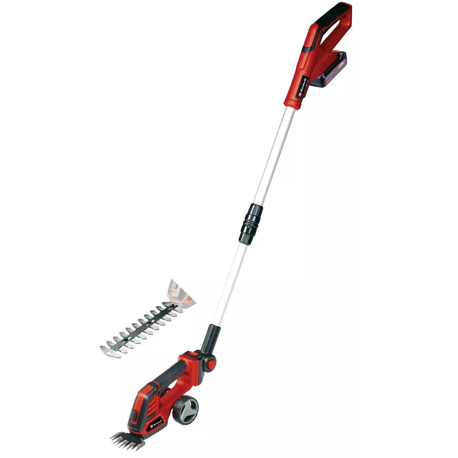Power X-Change Cordless Grass Shears/Shrub Shears GE-CG 18/100 Li T (1x 2.5Ah) red/black, Li-ion battery 2.5Ah, with telescopic handle