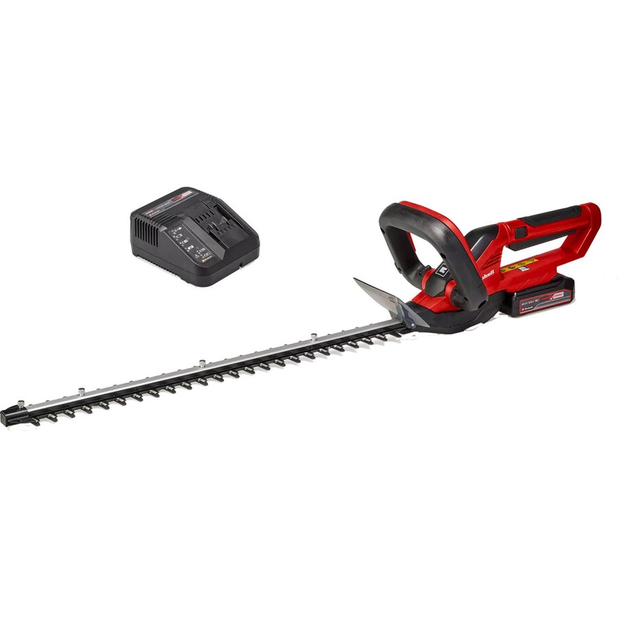 Power X-Change cordless hedge trimmer GC-CH 1855/1 Li Kit, 18 Volt red/black, Li-ion battery 2.5Ah