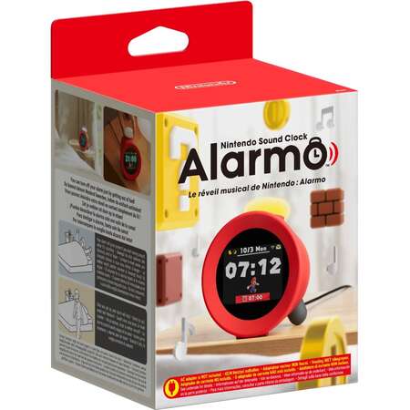 Nintendo Sound Clock Alarmo レッド Ceas Nintendo Sound Clock: Alarmo, red alarm clock with motion