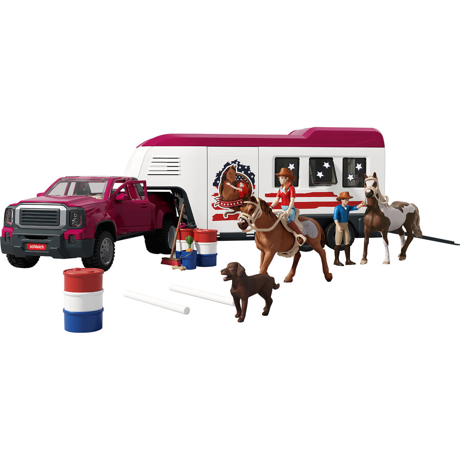 Jucarie Horse Club Lakeside Truck with Trailer, Toy Vehicle