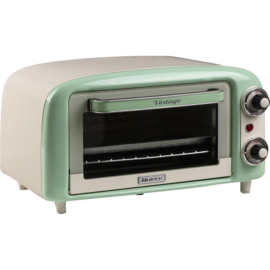 Cuptor electric Mini Oven Vintage Green white/light green, 800 watts, 10 liters