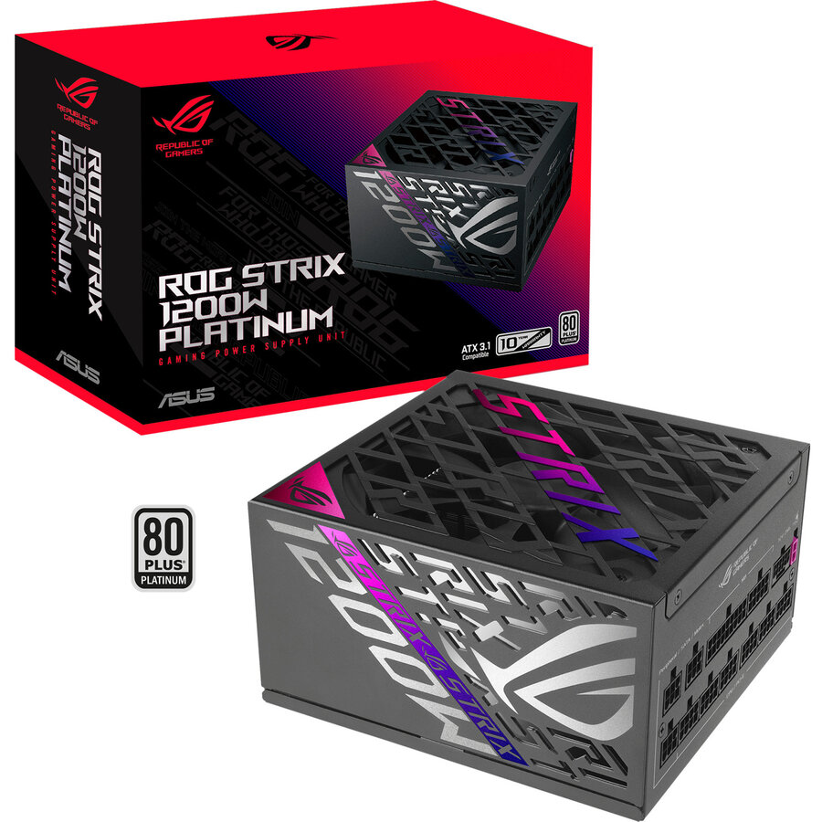 Sursa ROG-STRIX-1200P-GAMING, PC power supply 1x 12-pin high power GPU, 4x PCIe, cable management, 1000 watts