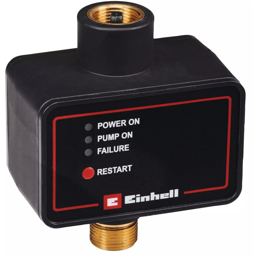 Electronic flow switch black, pressure switch for garden pumps, up to 10 bar