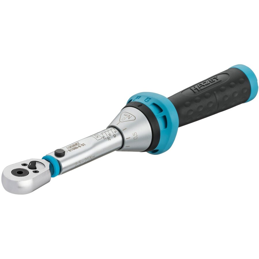torque wrench 5108B-3CT for bits, 1/4 blue/black, reversible ratchet
