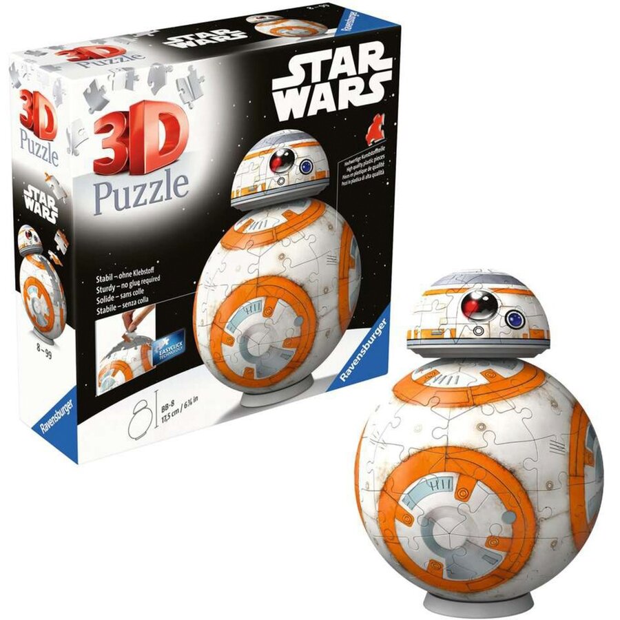 Puzzle Ravensburger Ball Star Wars BB-8 99 Piese 8 Ani+
