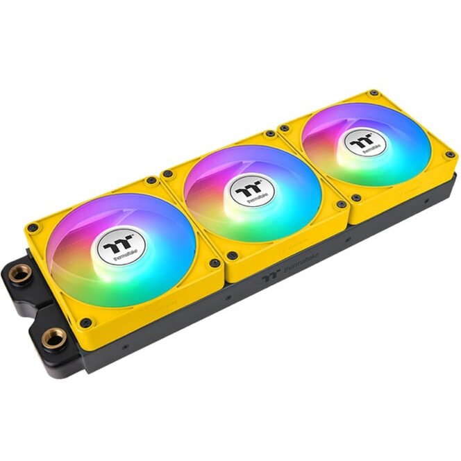 Ventilator CT120 EX Reverse ARGB Sync PC Cooling Fan Bumblebee, case fan yellow, 3-pack, 120 mm