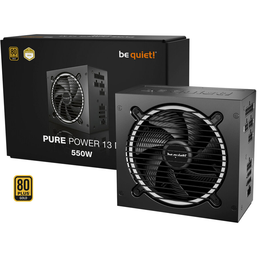 Sursa Pure Power 13 M 550W, PC power supply black, 1x 12-pin high power GPU, 2x PCIe, cable management, 650 watts