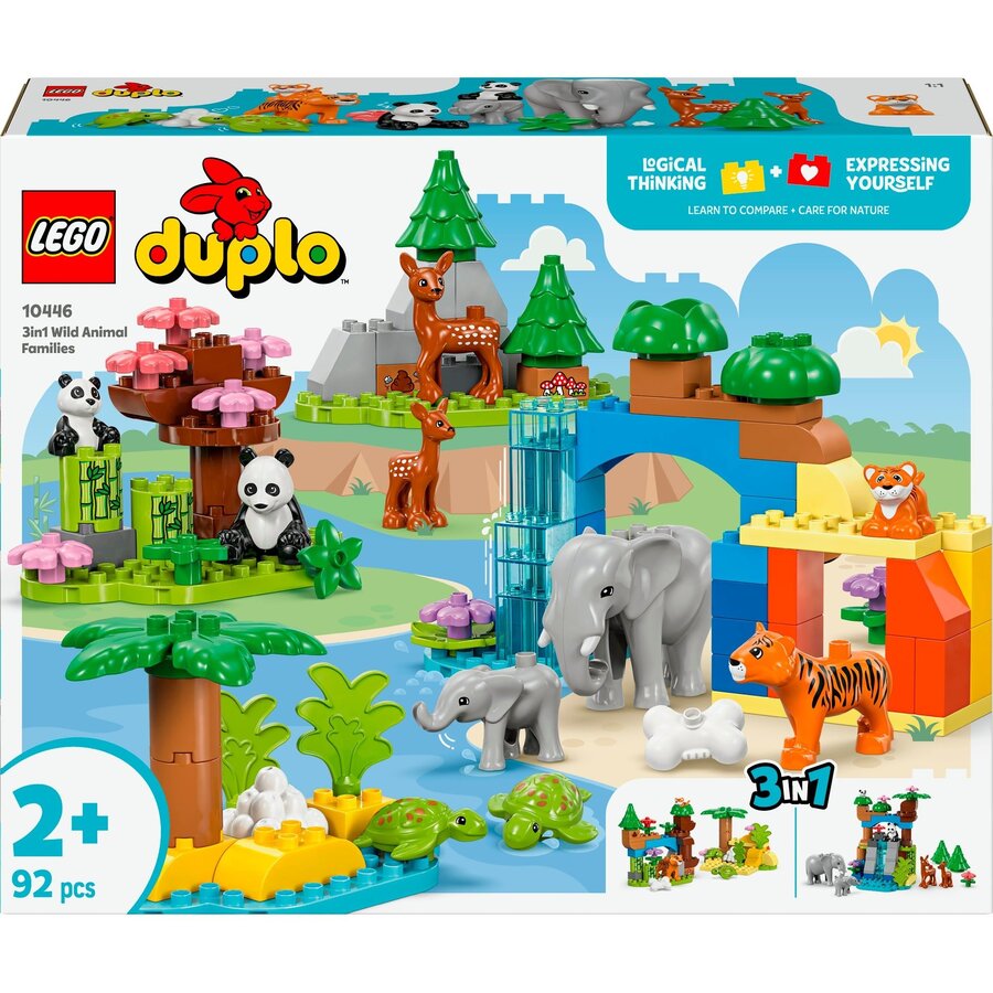 Jucarie 10446 DUPLO Town Wild Animal Families 3-in-1 Set