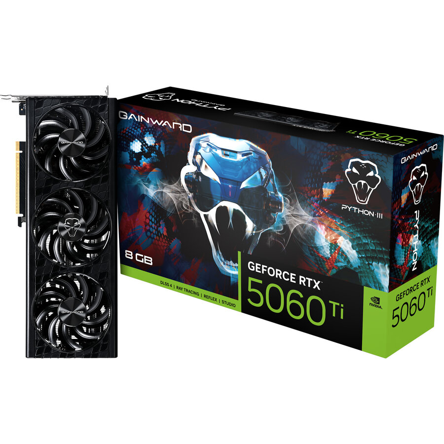 Placa Video GeForce RTX 5060 Ti Python III 8GB DLSS 4