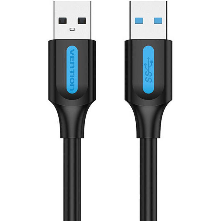 Cablu de date CONBH, USB 3.0 la USB 3.0, PVC, 2A, 5 Gbps, 2m, Negru