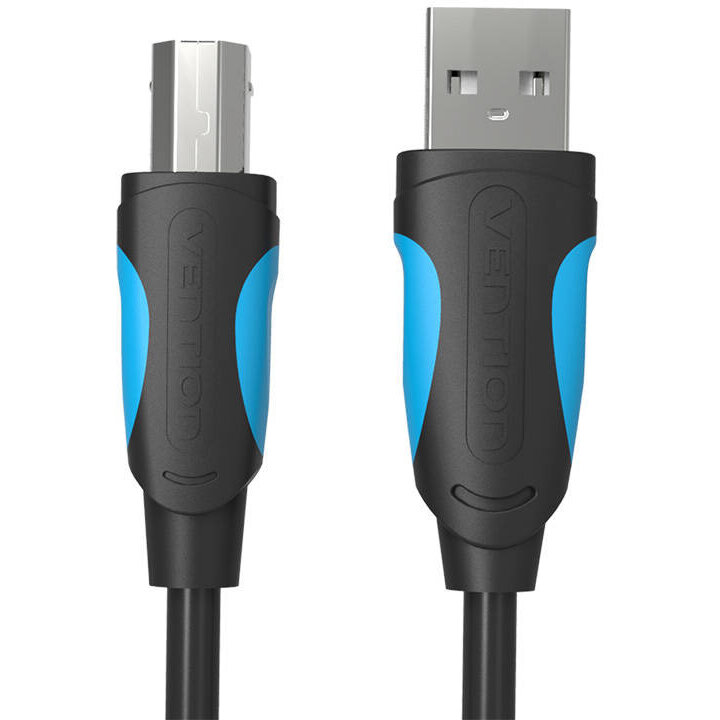 Cablu de date VAS-A16-B500, USB 2.0 la USB-B, 480 Mbps, 5m, Negru