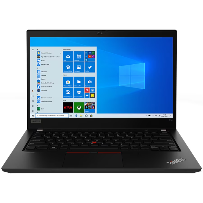 Laptop Refurbished ThinkPad T14 G1 FHD 14 inch Intel Core i5-10210U 8GB 256GB SSD Windows 10 Pro Black