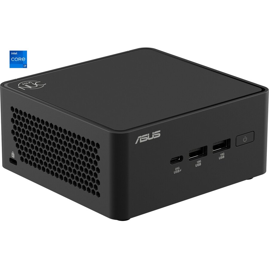 Barebone NUC 15 Pro NUC15CRH Core 7 240H 2.5GHz Raptor Lake no RAM no Storage Intel Graphics Wi-Fi Bluetooth HDMI no OS Negru