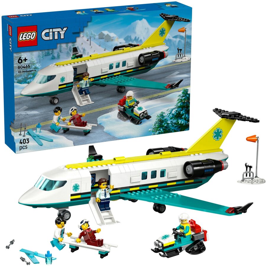 Jucarie 60465 City Emergency Rescue Plane, construction toy