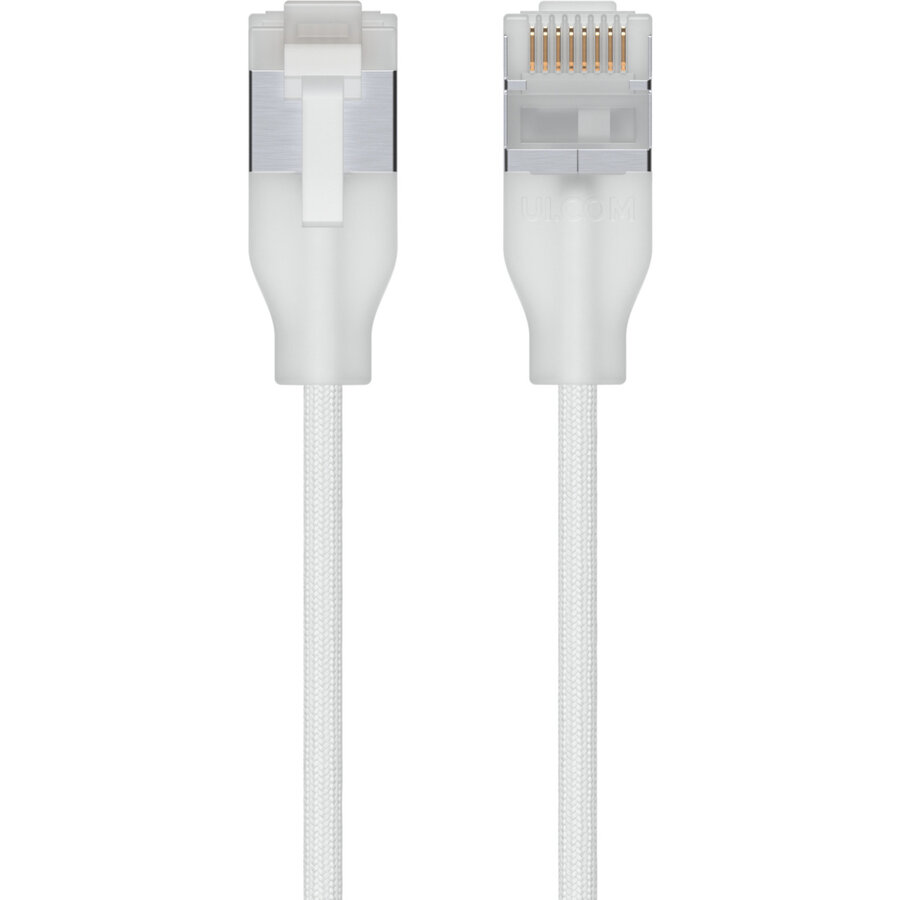 Accesoriu server UniFi Etherlighting Cat.6a premium patch cable white, 15 meters, sleeved