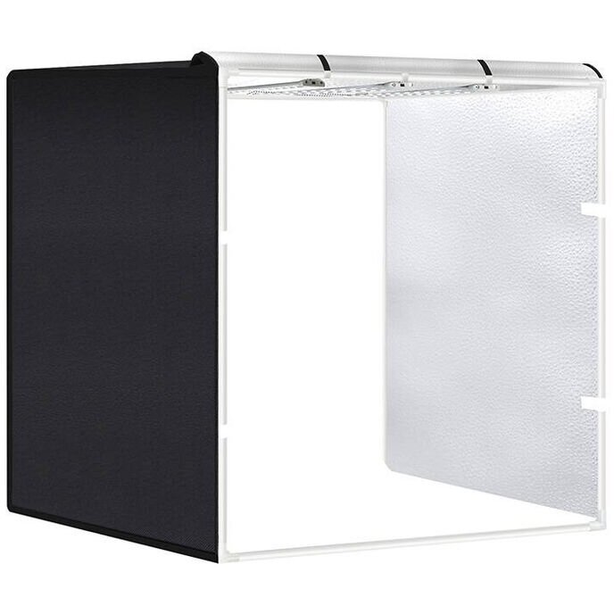 Mini Studio Portabil PU5083EU Pliabil 80CM 4 Fundaluri si Lumini Incluse Negru