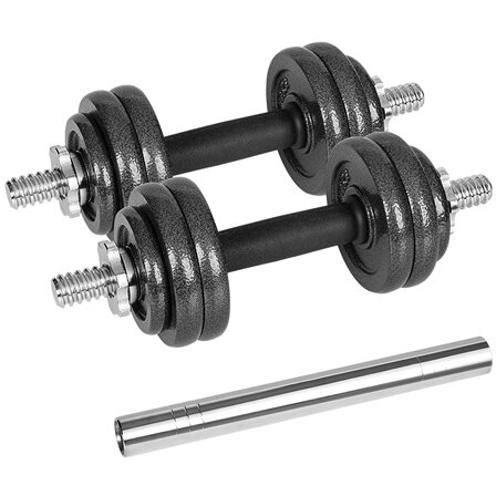 GANTERE REGLABILE CU VALIZĂ TOTAL 15KG Rebel ACTIVE