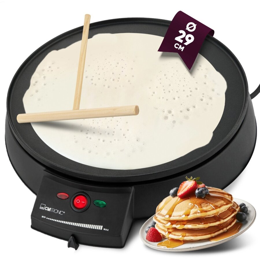 crepe maker CM 3372 black, O 29cm, 900 watts