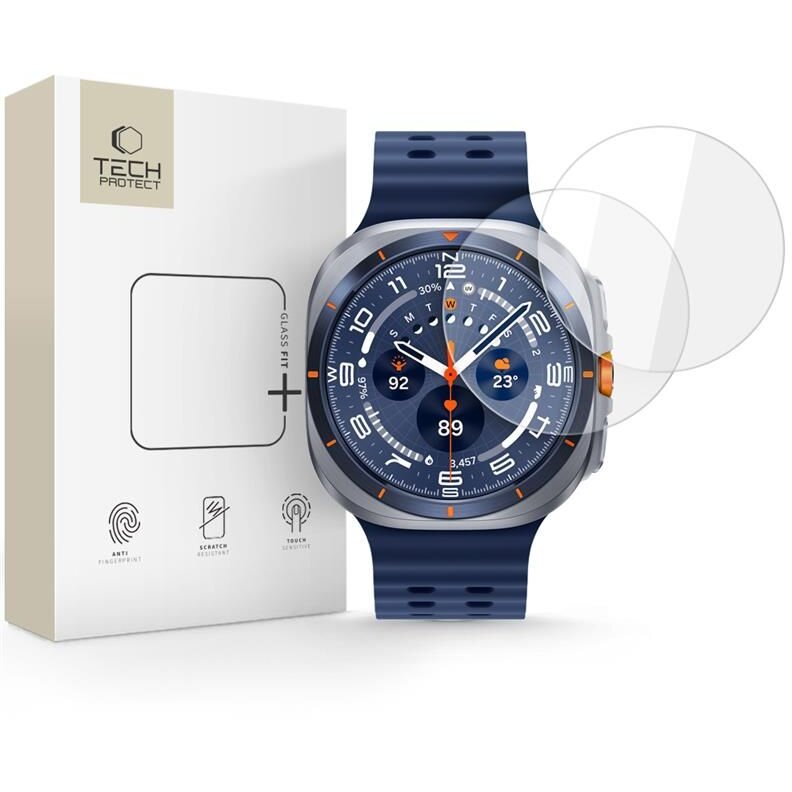 Accesoriu smartwatch Glass Fit+ compatibil cu Samsung Galaxy Watch Ultra 47mm Clear