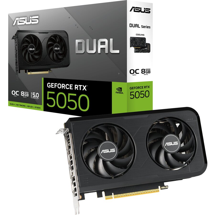 Placa Video GeForce RTX 5050 DUAL OC 8GB GDDR6 128-bit DLSS 4.0